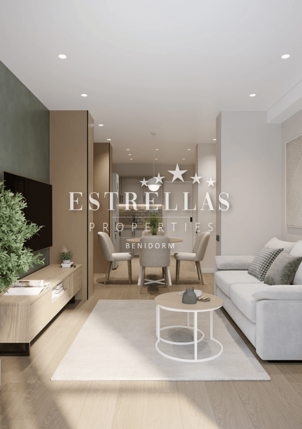 Apartamento reformado en Benidorm cerca de Playa de Poniente con piscina y orientación sur