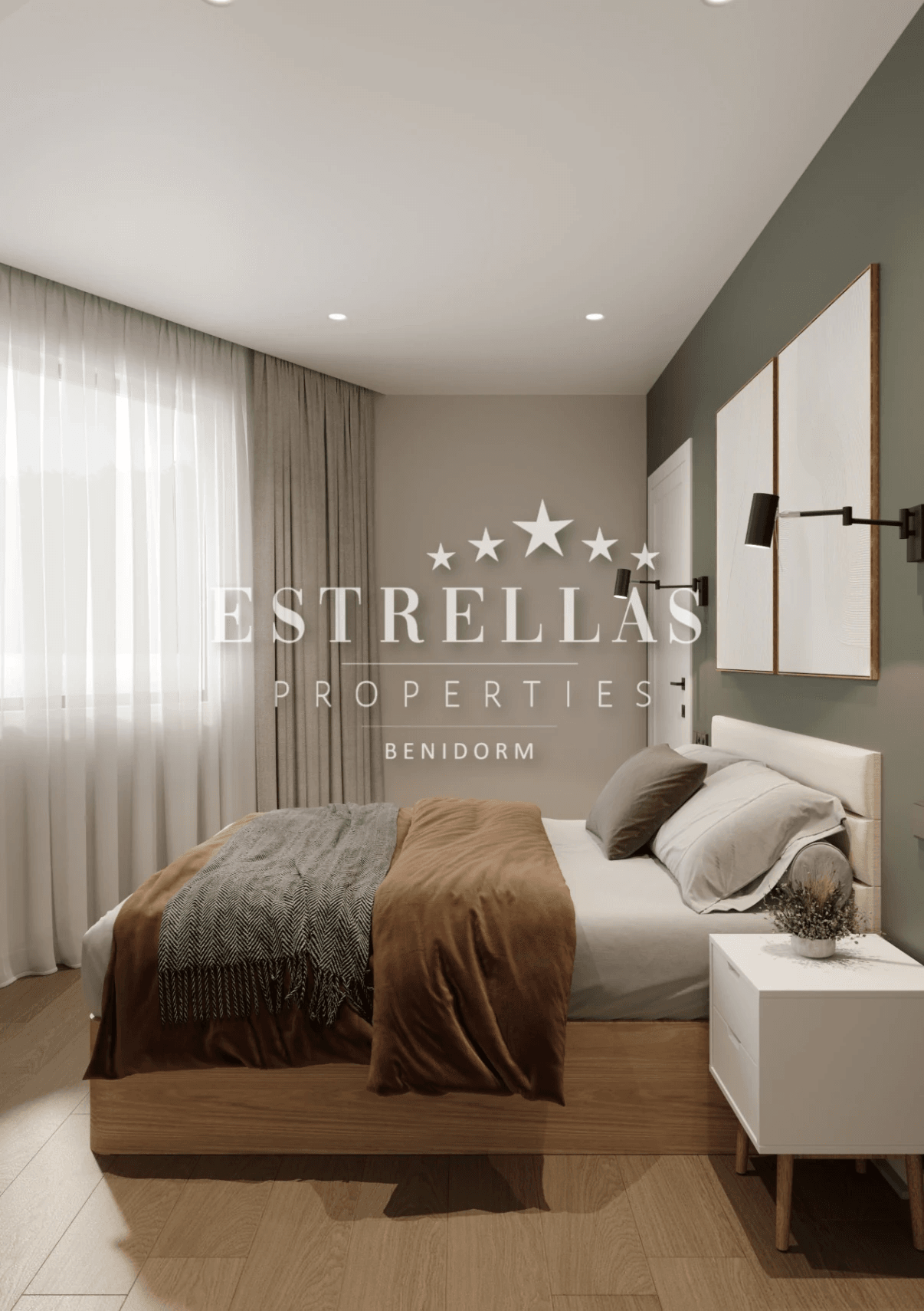 Apartamento reformado en Benidorm cerca de Playa de Poniente con piscina y orientación sur