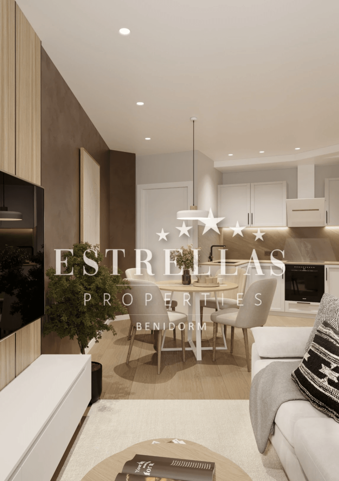 Apartamento reformado de 3 dormitorios con piscina cerca de Playa de Poniente en Benidorm