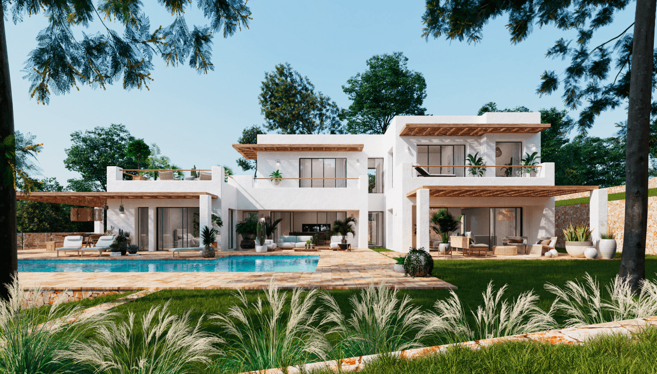 MODERNE VILLA IN MEDITERRANE STIJL MET PANORAMISCH UITZICHT