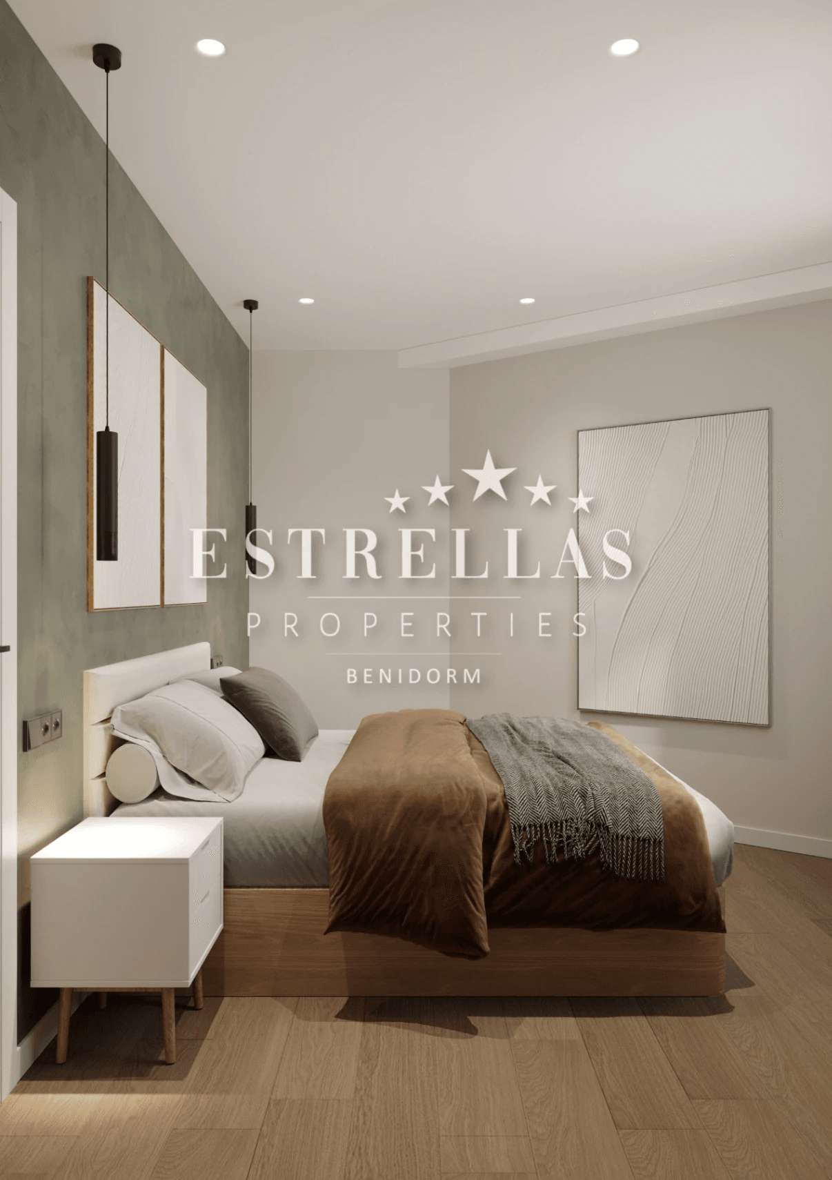 Gerestyled appartement in Benidorm dichtbij Playa de Poniente met zwembad en op het zuiden gericht.