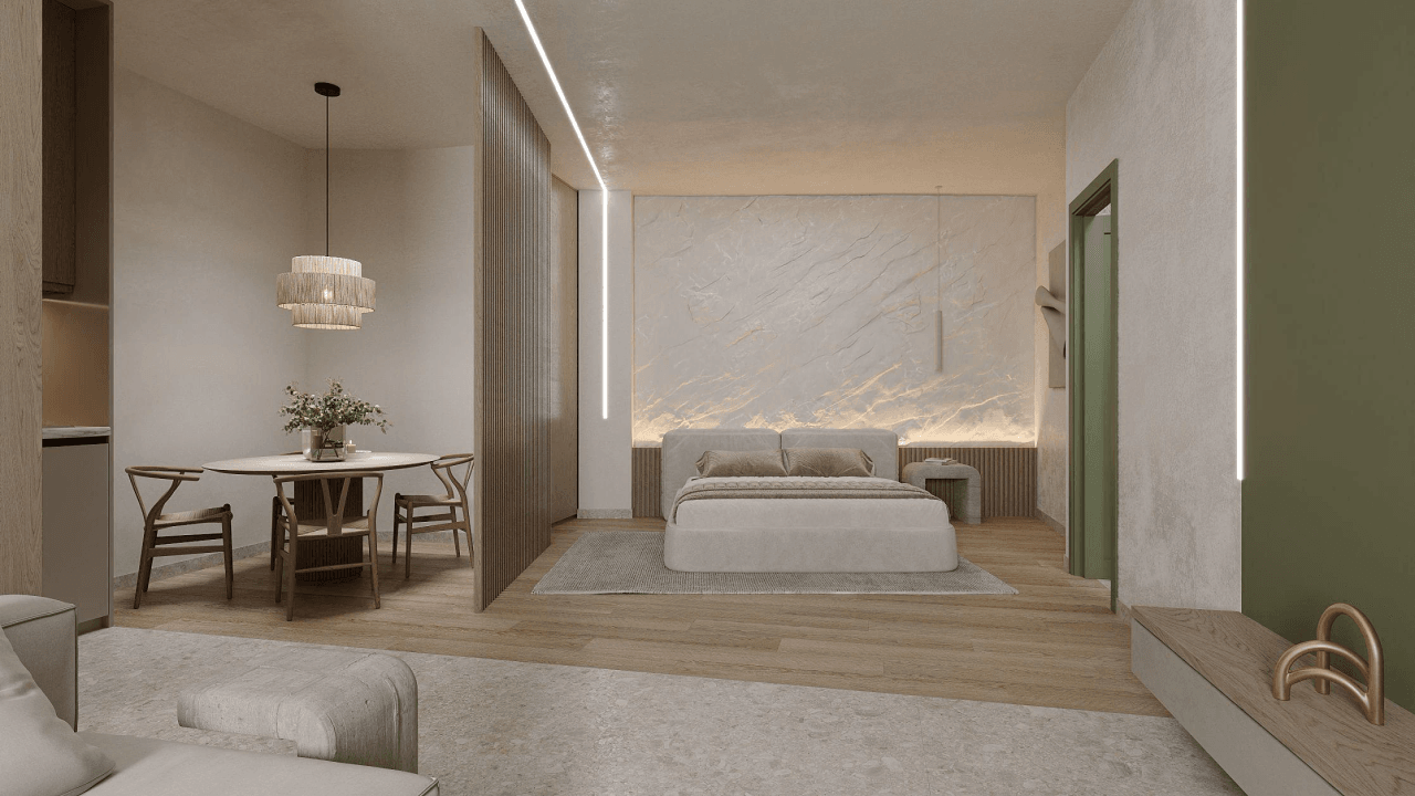 Opgeknapte studio in Benidorm op 250 meter van het Poniente-strand, ideaal voor investering aan de Costa Blanca.