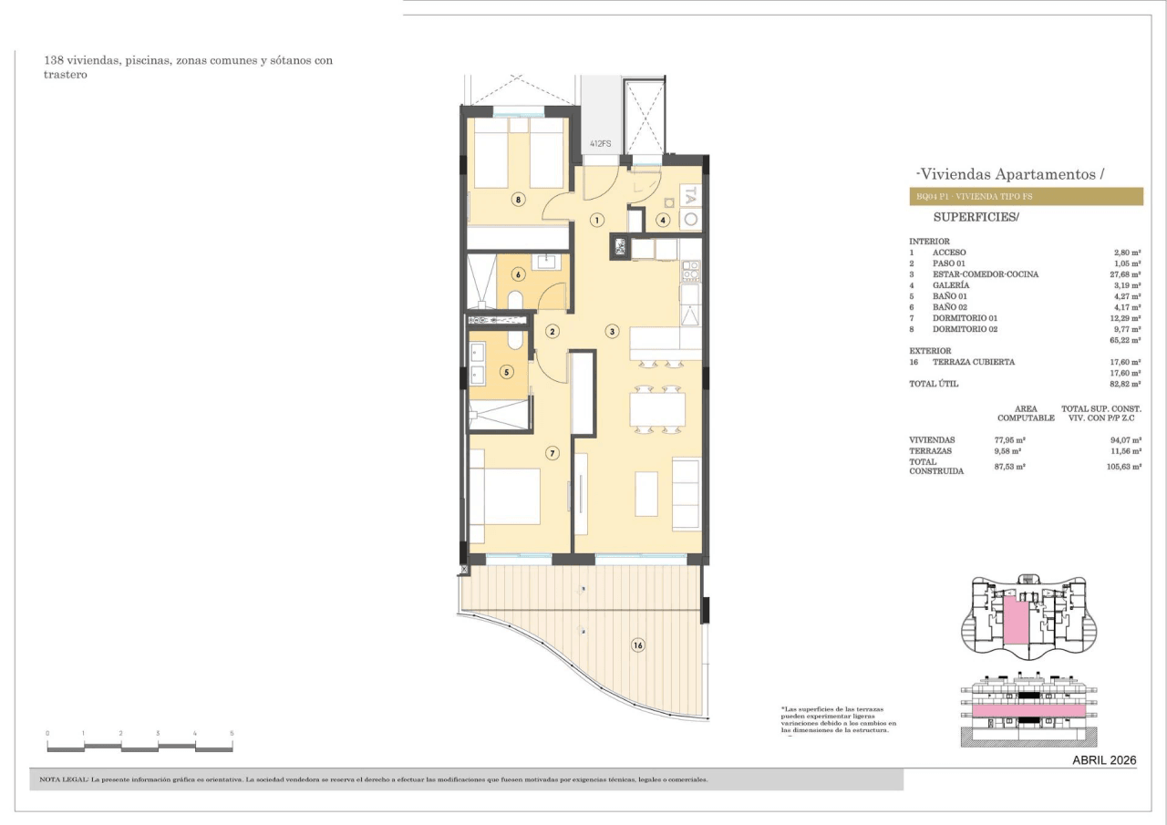 Apartamento en venta en Finestrat