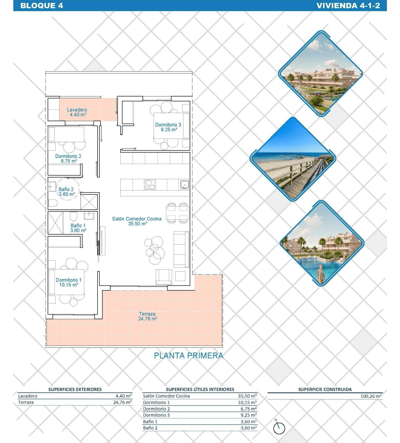 Apartamento en venta en Pilar De La Horadada
