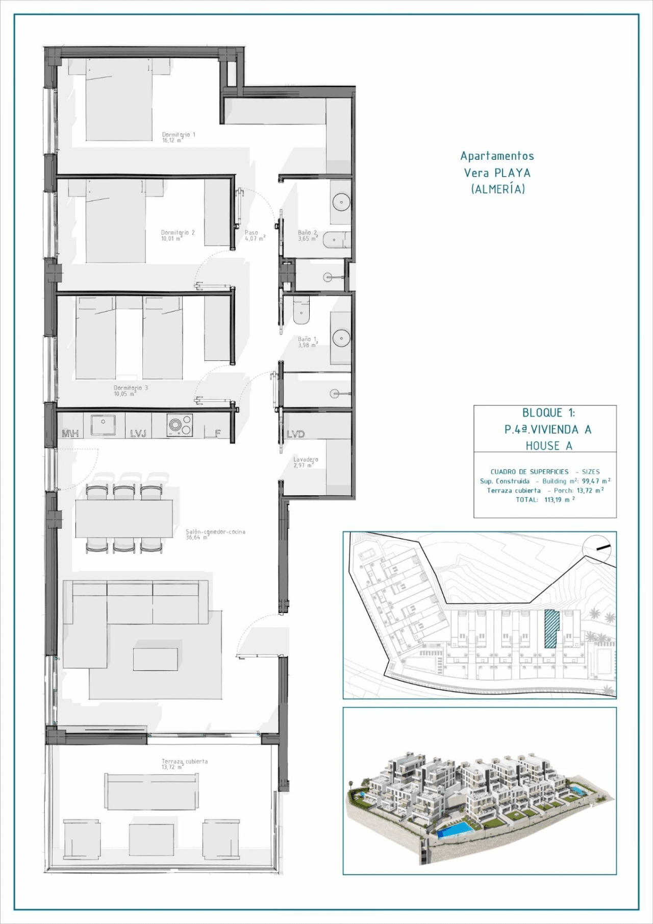 Apartamento en venta en Vera