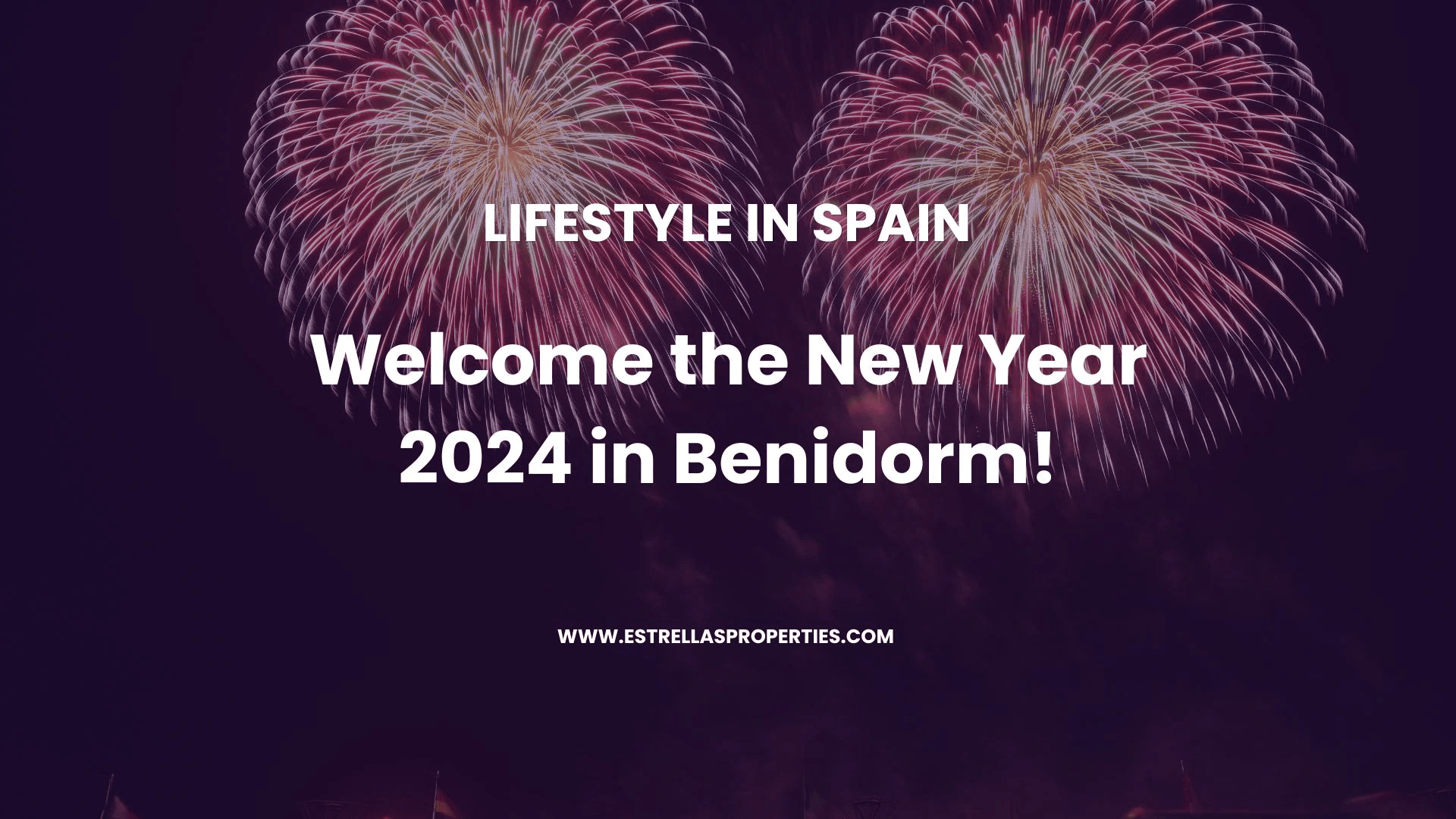Willkommen Sie im neuen Jahr 2024 in Benidorm! Spanien